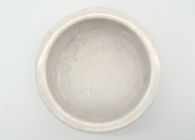 Decoración de mármol blanca redonda del regalo del artículos de cocina del cuenco para el exterior del tarro de la especia pulido